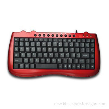 Multimedia Keyboard with 5V Working Voltage, Measures 352 x 155 x 20mm, USB Port